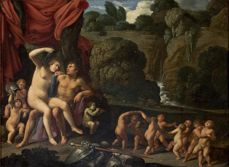 Carlo Saraceni Mars and Venus Sweden oil painting art